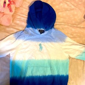 Girls tye dye polo hoodie